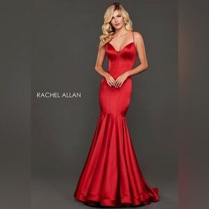 Rachel Allan Couture Style #8408 Burgundy Gown – Size 6